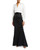 Black Stretch Mikado Fishtail Skirt Image