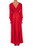 Bright Siam Soft Long Deep V-Neck Gown Back