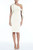 Light Ivory Bow Cocktail Dress Front