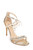 Gold Chandler Stiletto Heel Front Side