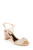 Latte Blaine Embellished Block Heel Front Side