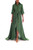 Vineyard Green Crepe de Chine Shirt Gown Front