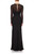 Black High-Waist Button Detail Dress Back