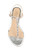 Silver Natalie T-Strap Flat Sandal Top