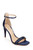 Navy Easter Ankle Strap Stiletto Front