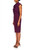 Plum Tie-Neck Ruffled DressLeft