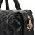 Black Quilted Weekender Tote Bag Top