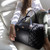 Black Quilted Weekender Tote Bag Lifestyle 1