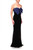 Black Bow Front Strapless Gown Right Side