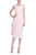 Blush Side Ruffle Cocktail Dress Front