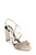 Ivory Carolyn Strappy Embellished Evening Shoe Front