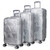 Silver Contour Expandable Spinner Luggage Set