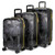 Black Contour Expandable Spinner Luggage Set