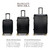 Black Diamond Hard Expandable Spinner Luggage Set Dimensions