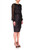 Black Stripe and Sequin Cocktail DressRight Side