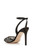 Black Lace Justina Satin and Lace Stiletto Back Side