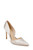 Champagne Justise Satin Stiletto Front Side