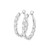 Circular-Cut Diamond Hoop Earrings Front Side