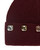 Burgundy Wool Wide Cuff Hat with Large Crystals Alt Image