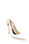 Soft White Kinsley Delicate Bow Stiletto Pump Front Side