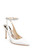Soft White Kris Satin and Pearl Pointed Stiletto Front Side