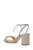 Pale Gold Kay Block Heel with Delicate Tie Back Side