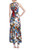 Blue Multi High-Low Floral Day Dress Back
