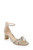 Light Gold Lena Knotted Mid Heel Front Side