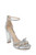 Silver Lexie Knotted Platform Block Heel Front Side