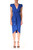 Cobalt Feminine Wrap Dress Front