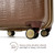 Brown Snakeskin 3 Piece Expandable Luggage Set