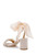 Soft Nude Tana Block Heel Sandal With Chiffon Back Side