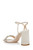 Ivory Tanisha Block Heel Sandal Back Side