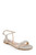 Platino Thora Jeweled Flat Sandal Front Side