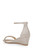 Light Gold Lora Low Wedge Sandals Back Side