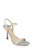 Silver Damaris Pearl Embellished Stiletto Sandal Front Side