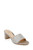 Light Gold Della Glitter Block Heel Mules Front Side