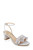 Light Lilac Desirie Ruffle Block Heel Sandal Front Side