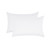 White 400TC Sateen Split King 5 Piece Sheet Set Pillows