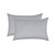 Grey 400TC Sateen Split King 5 Piece Sheet Set Pillows