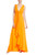 Orange Front Knot Sleeveless Gown Front