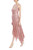 Blush V-Neck Sequin Pleated Cocktail Dress Side