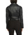 Black Rose-France Leather Biker Jacket Back
