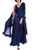 Sapphire Gown with Feather Wrap Front