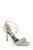 Silver Nala Curvy Stiletto Heel Front Side