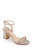 Light Gold Alyna Bejeweled Block Heel  Side