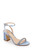 Steel Blue Alyna Bejeweled Block Heel  Front