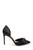 Black Aubrey Retro Bow Pump  Side