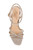 Light Gold Georgia Strappy Sandal Stiletto  Top