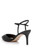 Black Georgina Pointed Toe Mid Heel  Back Side